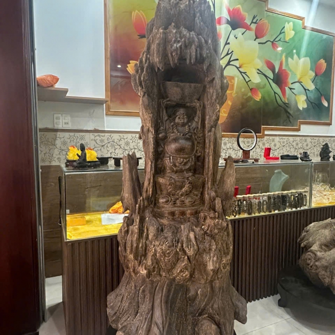 Di Lặc bê đỉnh Vàng ráp